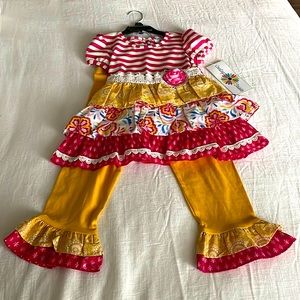 Counting Daisies shirt and pant set NWT